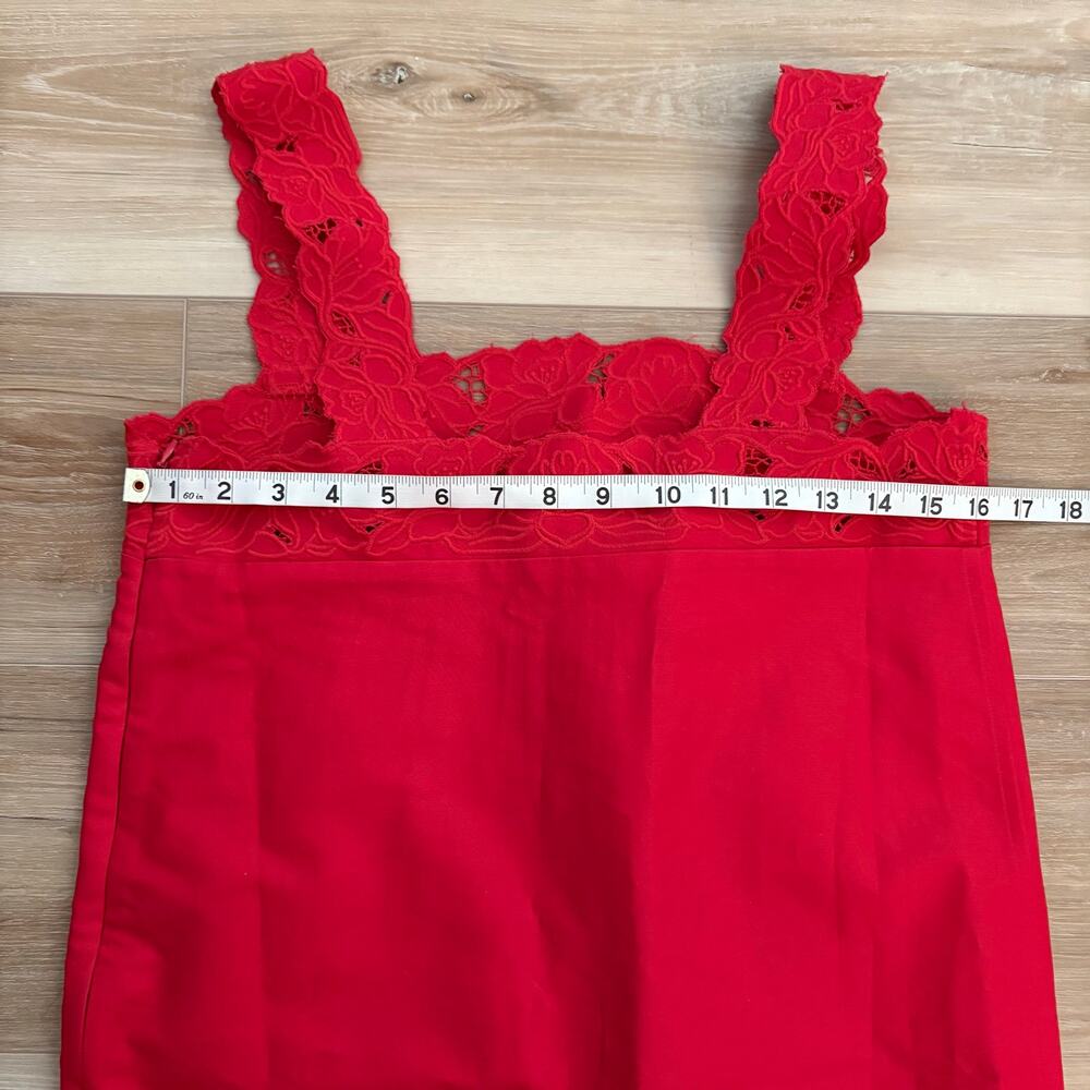 J. Crew Ondine Mini Dress Double Cotton Poplin Passion Rouge XS - Picture 6 of 11